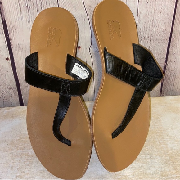 sorel flip flops
